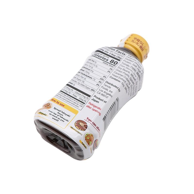 TANOTA Takoyaki Sauce 13.4oz (380g) | Authentic Japanese Umami Sauce for Takoyaki, Okonomiyaki, and Yakisoba | Product of Japan