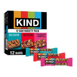 KIND Healthy Snacks Bars Variety Pack, Gluten Free, High Fiber Snacks, Dark Chocolate Nuts & Sea Salt, Dark Chocolate Cherry Cashew, Dark Chocolate