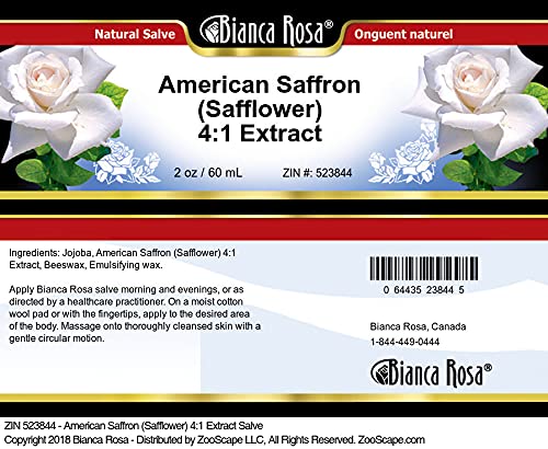 American Saffron (Safflower) 4:1 Extract Salve (2 oz, ZIN: 523844) - 2 Pack