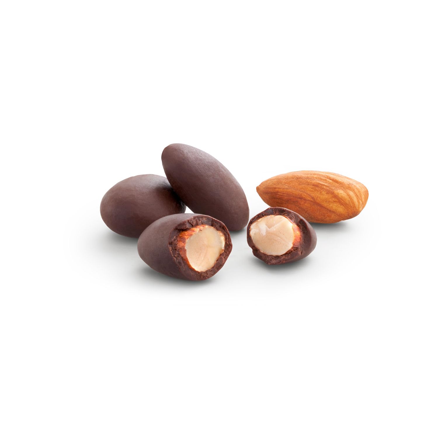 LILY'S Dark Chocolate Style No Sugar Added Covered Almonds Bag, 3.5 oz