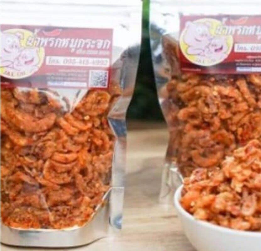 Revada 1x130g Thai Crispy Pork Snack Chili Onion Garlic Fried Less Spicy Savory Food Meal Product Quality of Thailand Flavor: Normal Spicy No