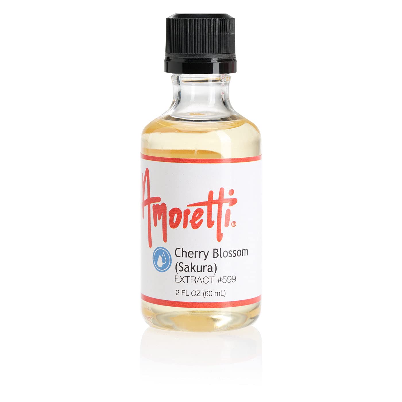 Amoretti - Cherry Blossom Extract Water Soluble 2 oz - Highly Concentrated & Perfect For Pastry, Savory, Brewing, and more, Preservative Free, Vegan