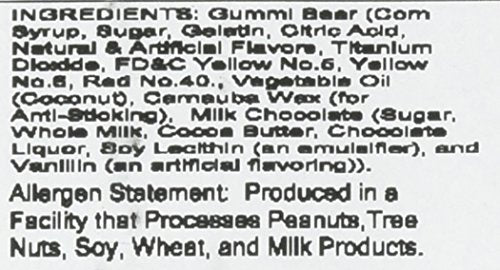 Albanese 6 Flavor Chocolate Covered Gummi Bear, 2.5 Pound