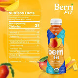 Berri Fit 2-Flavor Variety Pack | Natural Plant-Based Electrolytes - Certified Organic - Non-GMO - Low-Calorie Fitness Beverage - Paleo Friendly|