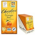 Chocolove Orange Peel Dark Chocolate Bars | 55% Cocoa | Tangy Orange Peel Bits | Smooth & Sweet | Premium Dark Chocolate |Non GMO, Rainforest Alliance