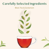 VAHDAM, Cardamom Masala Chai Tea Bags (100 Count) Non GMO, Gluten Free, No Artificial Flavor | Blended w/Exotic Spices | Chai Tea | Resealable Ziplock