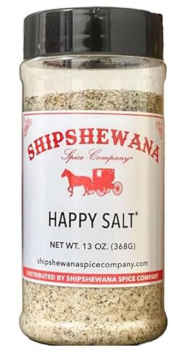 Shipshewana Spice Company Happy Salt 13 oz Bottle - Amish Cooking