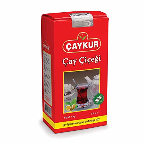 ÇAYKUR Premium Turkish Black Tea Bundle, Filiz, Caycicegi, Altinbas & Rize, Traditional Loose Leaf Black Tea, Set of 4 each 500g / 17.6 Oz