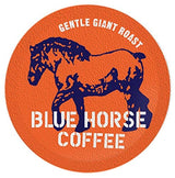 Blue Horse 'Gentle Giant' Original Coffee Pods, Medium Roast, 24ct Single Serve, Compatible with K Cups 2.0, Farm Fresh, Premium 100% Arabica Beans
