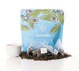 The Tea Spot Organic Clouds and Mist Green Tea | Yunwu Organic Green Tea with Smoky, Vegetal, and Citrus Aromas | 15 Tea Bags