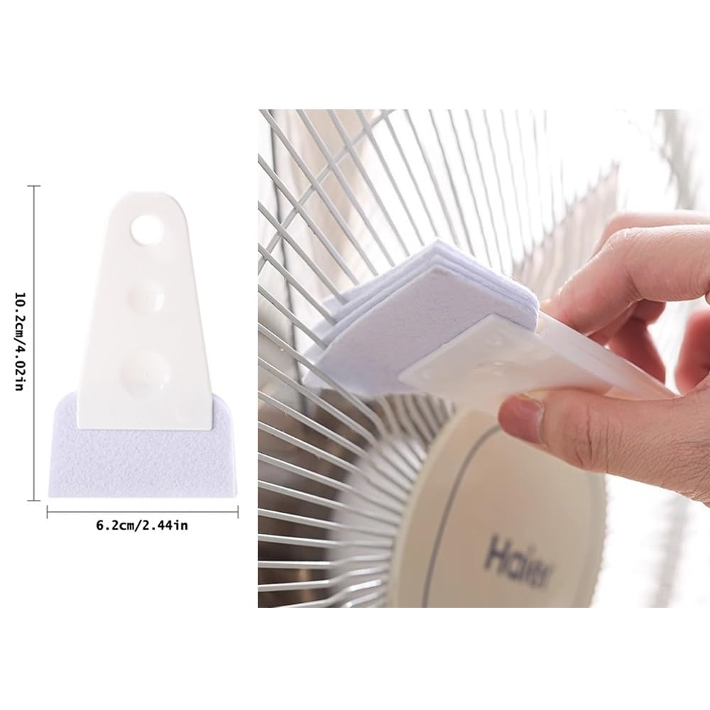 NentMent 6 Pack Pedestal Fan Grille Cleaning Brush Table Fan Dust Brush Air Soffit Vents Duster Car Air Vent Duster for Tabletop Air Circulator Fan