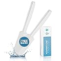 Powerstone Pumice Stone Toilet Bowl Cleaner with Extra Long Handle - 2 Pack | 3'' Longer Handle | Remove Hard Water Stains, Rings & Limescale from