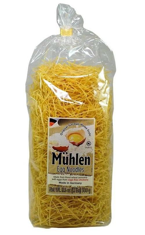 German Egg Thin Noodle Wheat Semolina VERMICELLI 1.1lb | 500g (Pack of 1)