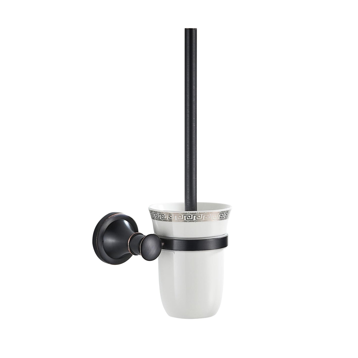 Black Bathroom Toilet Brush Holder Set Wall Mounted Bathroom Hardware Accessories,Oil Rubble Bronze