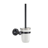 Black Bathroom Toilet Brush Holder Set Wall Mounted Bathroom Hardware Accessories,Oil Rubble Bronze