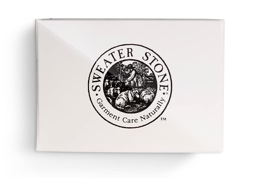Sweater Stone - The Original Since 1985 - Garment Care for Sweaters and Knits - A Pumice-Like Brick for Removing Pilling and Balling - A Knitters