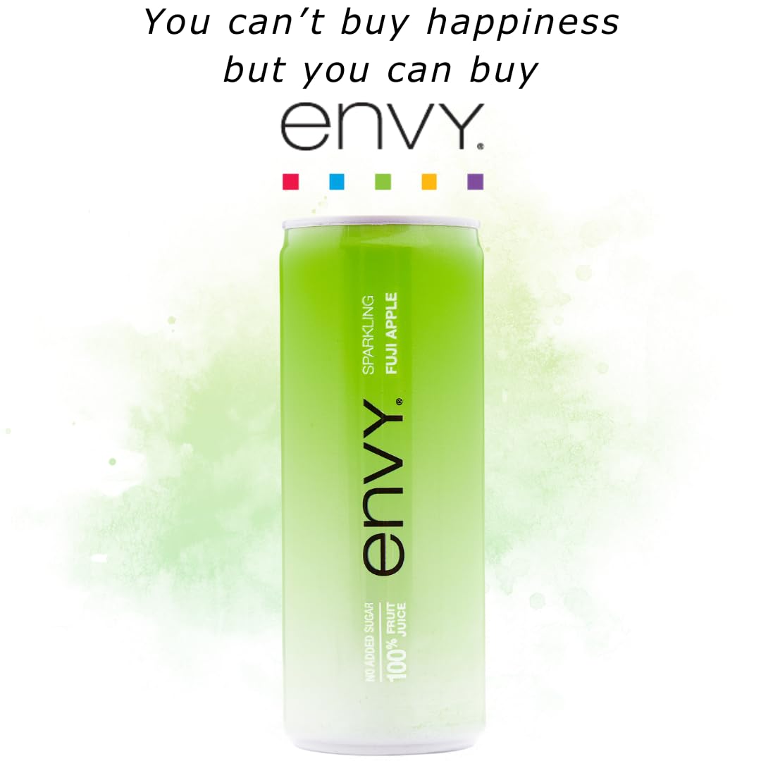 Envy Sparkling 100% Fruit Juice, Fuji Apple 8oz (Case of 24)