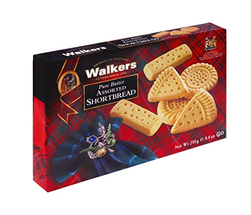 Walker's Shortbread Assorted Shortbread Cookies, Pure Butter Shortbread Cookies, 8.8 Oz Box