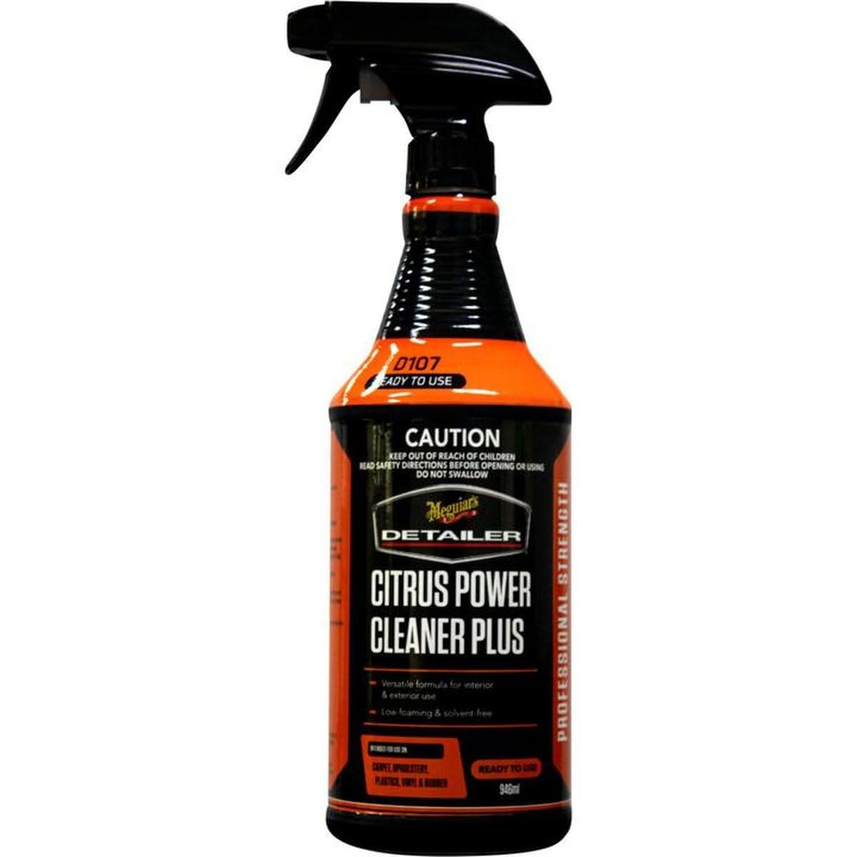 Meguiar's D107 Citrus Power Cleaner Plus, DRTU10732, All-Purpose Cleaner Car Interior Cleaner, Low-Foaming Interior Car Cleaner Removes Grease, Grime