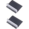 2 Pcs Black Kitchen Sink Squeegee Cleaner Countertop Brush Wiper Vegetable Cleaning Brush Wiper Home Kitchen Tool Fruit and Vegetable Cleaning Brushes