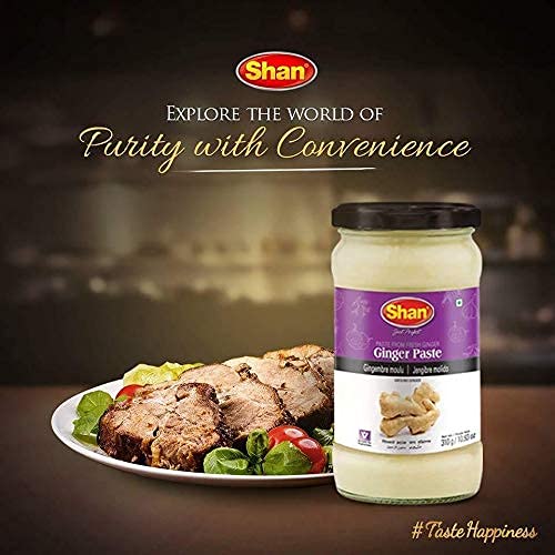 Shan Ginger Paste 24.69 oz (700g) - Traditional Taste Enhancing Cooking Paste from Fresh Ground Ginger - Suitable for Vegetarians - Airtight Glass Jar