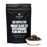 August Uncommon Metropolitan - Bergamot Plum Earl Grey Black Tea - Handcrafted Loose Leaf Tea for Daily Enjoyment - Smooth and Aromatic with Bright