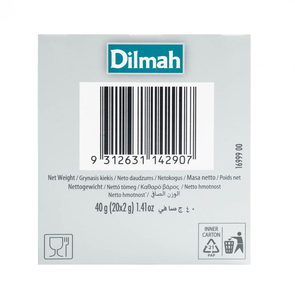 Dilmah Mango and Strawberry Flavored Ceylon Black Tea - 20 Tea Bags - Sri Lanka Ceylon Dilmah Mango Strawberry Tea Real Tea