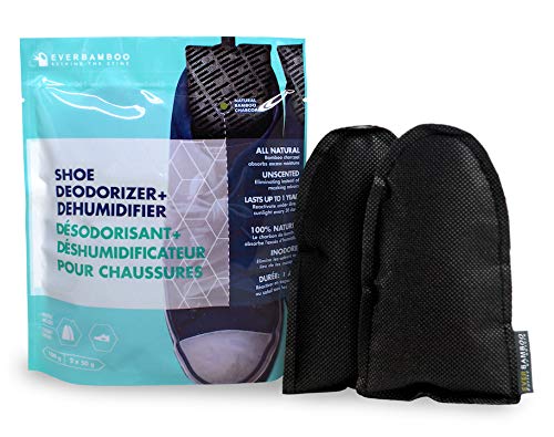 Ever Bamboo Shoe Deodorizer - Natural Bamboo Charcoal Odor Absorber, 2 x 50g. Single pack