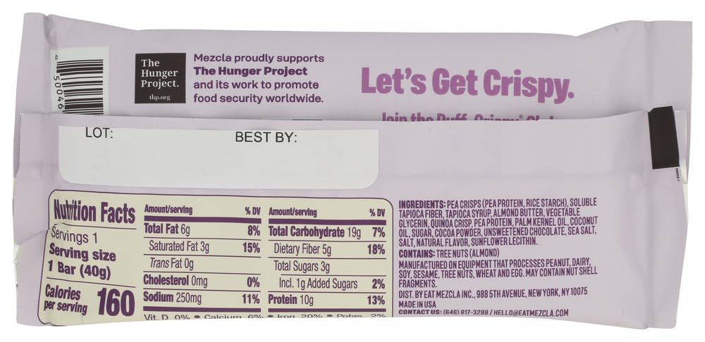 Mezcla, Chocolate Pretzel Protein Bar Sgl 1.4 Ounce