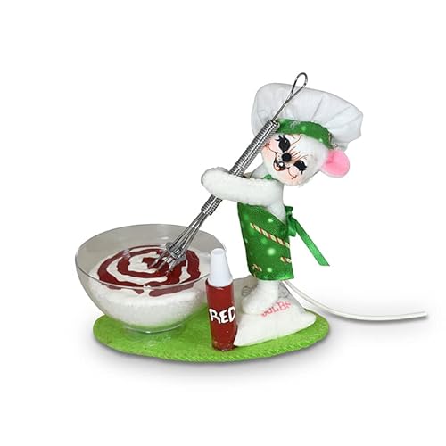 Annalee Candy Cane Coloring Mouse, 3 in