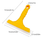 CCyanzi Silicone Blade Small Squeegee, Shower Glass Squeegee, Window Tint, for Window, Bathroom Mirrors, Shower Door and Car Windshield, 5.5x5.5inch