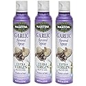 Mantova Extra Virgin Olive Oil Spray Garlic Flavored 8 oz. Spray Bottle - Manage Oil Amount - Great For Salads & Cooking (Thr?? ?ack)