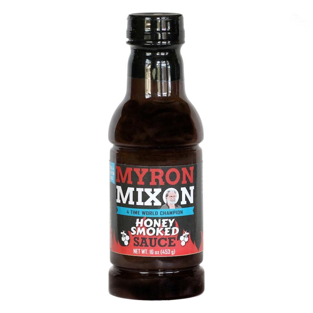 Myron Mixon BBQ Sauce | Honey Smoked BBQ | Champion Pitmaster Recipe | Gluten-Free BBQ Sauces, MSG-Free, USA Made | 16 Oz Bottle