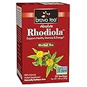 Bravo Tea Absolute Rhodiola Herbal Tea Caffeine Free, 20 Tea Bags, 6 Count
