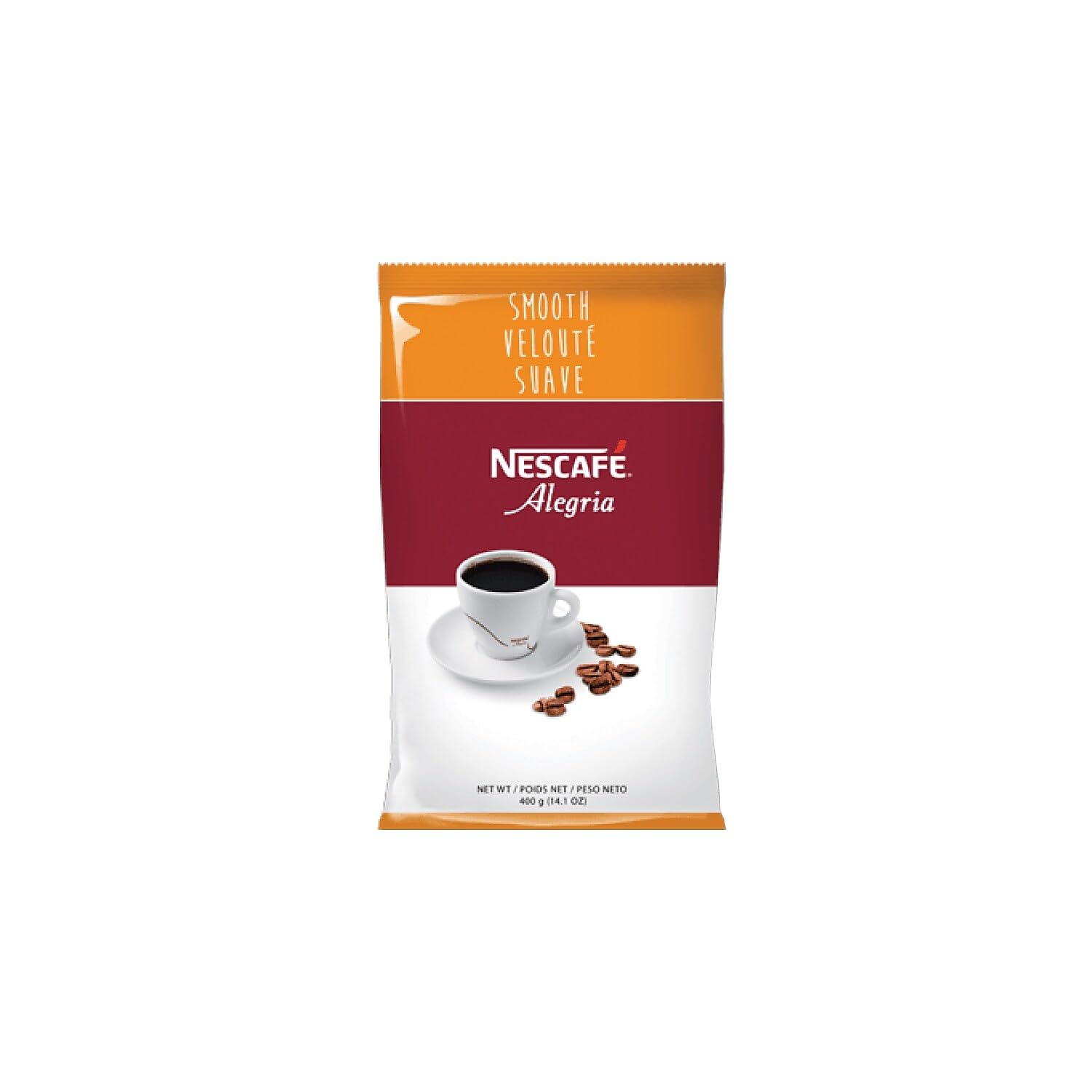Nescafe Alegria Smooth Dark Roast Instant Coffee, 14.1 oz Bag (3-Pack, Caffeinated)