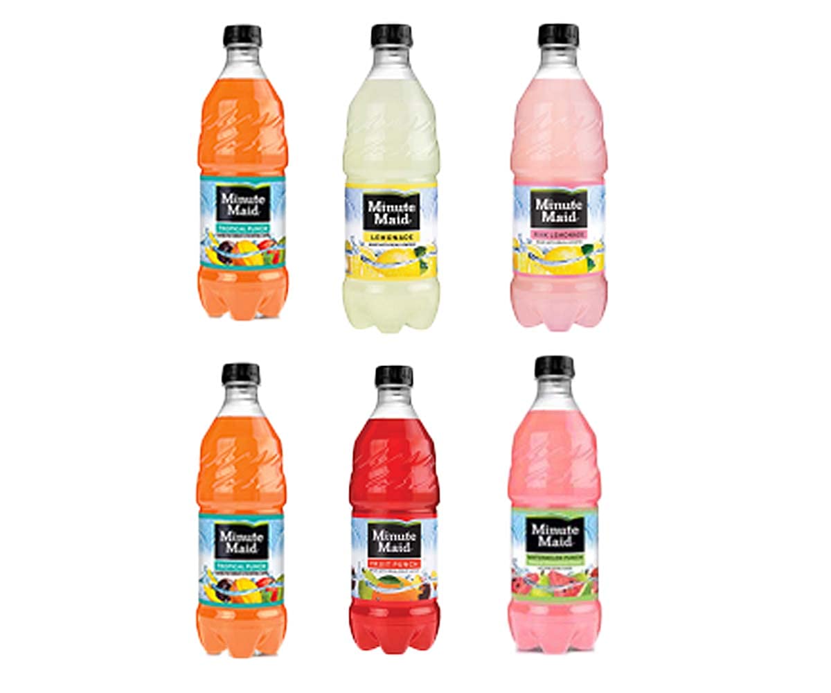 EVAXO LUV BOX - VARIRTY MINUTE MAID 20 OZ BOTTLES,PACK OF 6, 5 FLAVORS ( LEONADE, PINK LEMONADE, FRUIT PUNCH, TROPICAL PUNCH, WATERMELON ), 20 Fl Oz