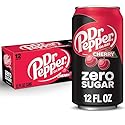 Dr Pepper Cherry Zero Sugar Soda, 12 fl oz cans, 12 pack