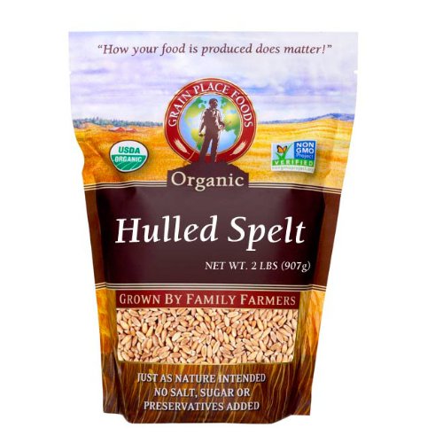 2 lb. Organic Hulled Spelt Bag | High Protein, Fiber, B Vitamins | Rice Substitute | Grain Place Foods