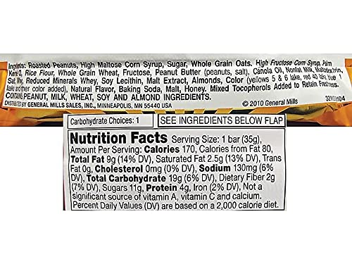 Nature Valley SN42067 Nut Granola Bars, Sweet/Salty, 1.2oz, 16/BX, Peanut