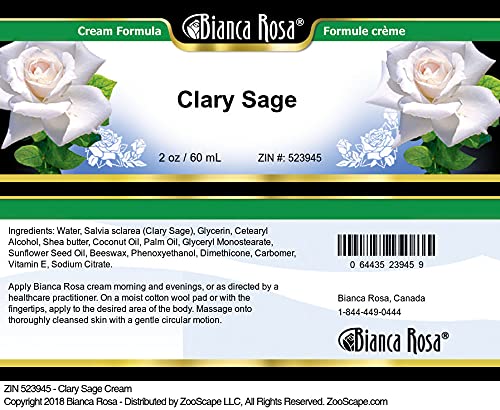Bianca Rosa Clary Sage Cream (2 oz, ZIN: 523945) - 3 Pack
