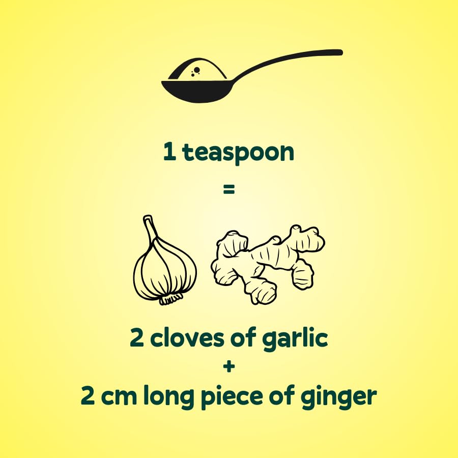 CURRYiT Ginger Garlic Paste, 450g (15.8 Ounce, Pack of 3) No Preservatives | Homemade Taste & Quality | Fresh & Pure Ingredients | Thick & Coarse