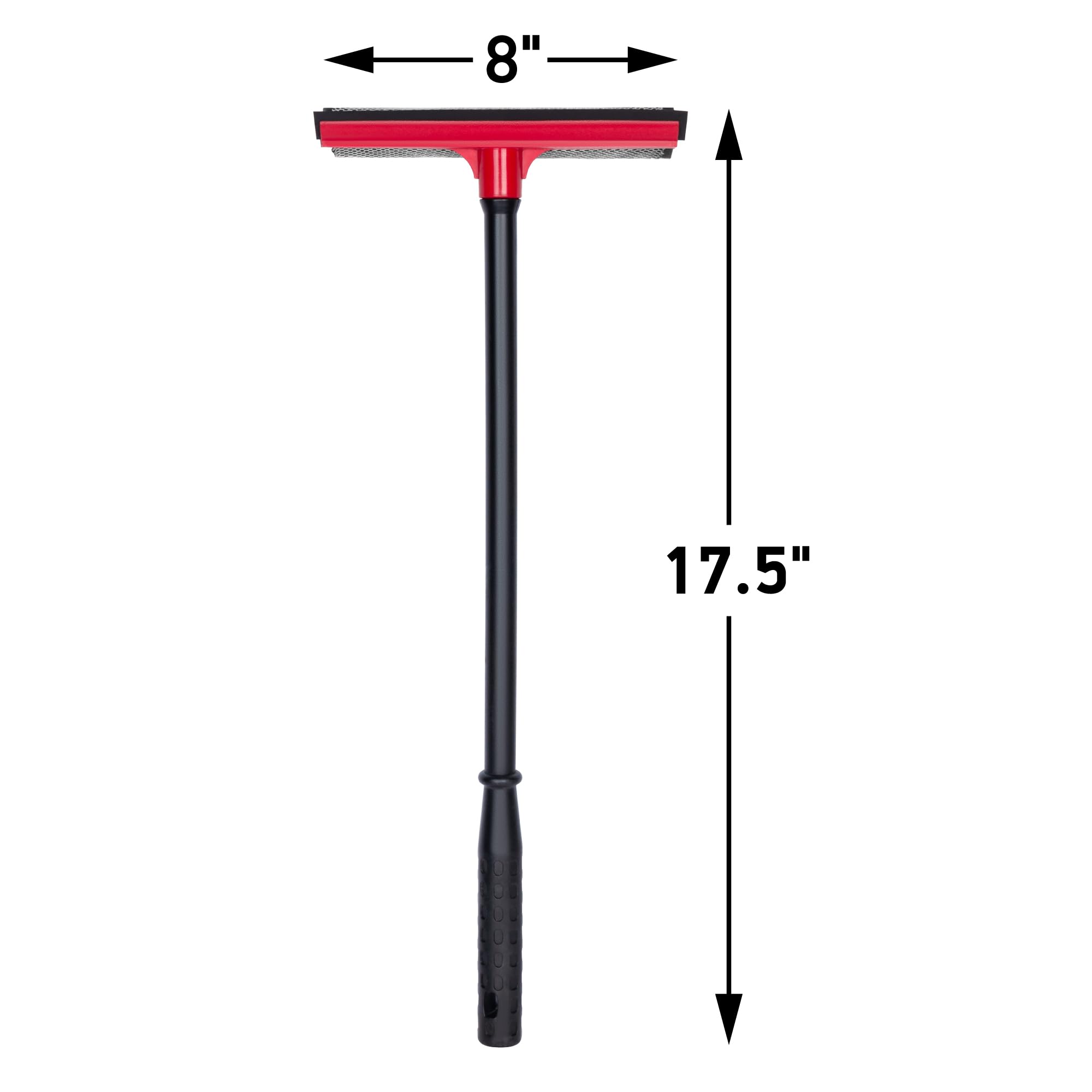 DSV Standard Window Squeegee for Car Windows, 2-in-1 Window Cleaner for Car Windshield, Gas Station, Shower, and Glass | Auto Squeegee with 17.5"