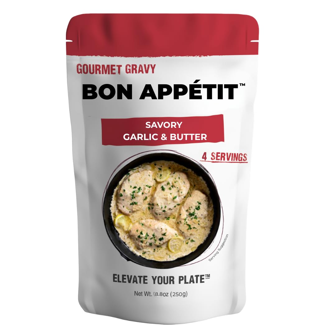 Le Sauce & Co. Savory Garlic & Butter Sauce for Moms & Cooks - Gourmet Meal Solution with Garlic, Heavy Cream & Chicken bone broth - Real Food