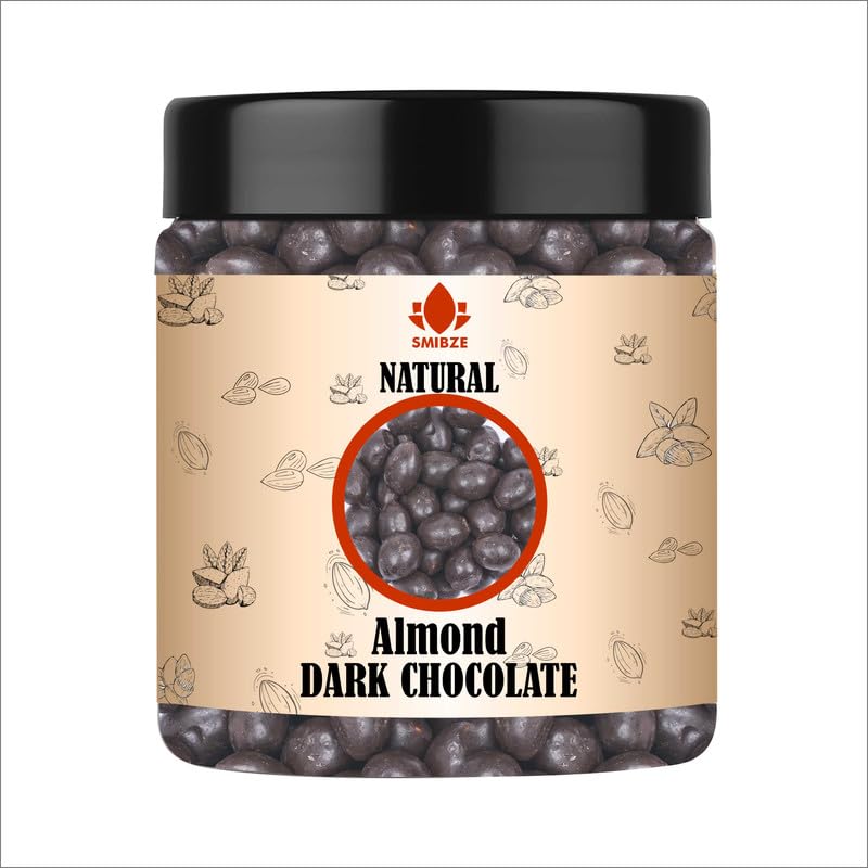 SMIBZE Natural Almond Dark Chocolate 8 OZ / 227 Gram