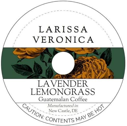 Lavender Lemongrass Guatemalan Coffee (Single Serve K-Cup Pods) (Gourmet, Naturally Flavored, Whole Coffee Beans) (12 pods, ZIN: 575530)