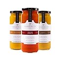 18 Chestnuts Plant Based Soup - Carrot Ginger Dill, Tuscan Tomato, and Butternut Squash Pear Soup Bundle, Plant Based & Gluten Free - 3 Jars (16oz)