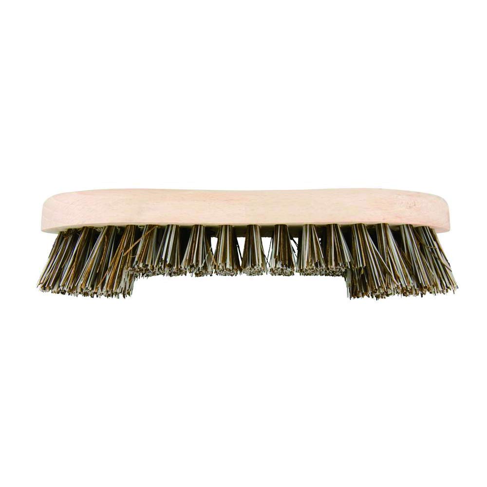 Elliott Natural Bassine Fibre FSC Certified Hand Scrubbing Brush with Stiff Bristles - Heavy Duty, Ideal for Outdoor use, Workshops, Warehouses