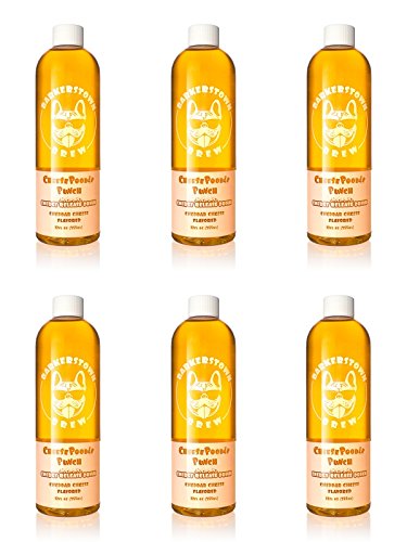 Barkerstown Brew Advanced Hydration For Dogs, 12 Ounce Bottle (6 Pack) (Cheese Poodle Punch - Cheddar Cheese Flavor)