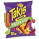 Takis Fuego 17 oz Fiesta Size Hot Chili Pepper & Lime Flavored Extreme Spicy Rolled Corn Tortilla Chips