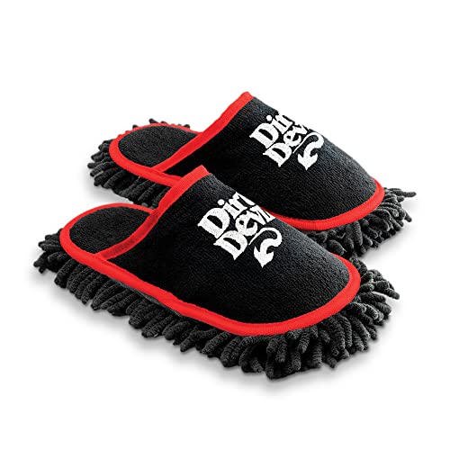 Dirt Devil Cleaning Slippers, Detachable and Washable Microfiber Dusting Shoes, For Hard Floors and Baseboards, Mop Slippers for Floor Cleaning